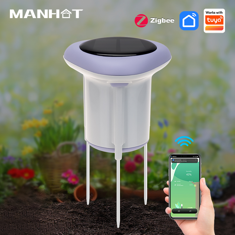 Smart Soil Sensor - MANHOT Zigbee Smart Solar Soil Sensor
