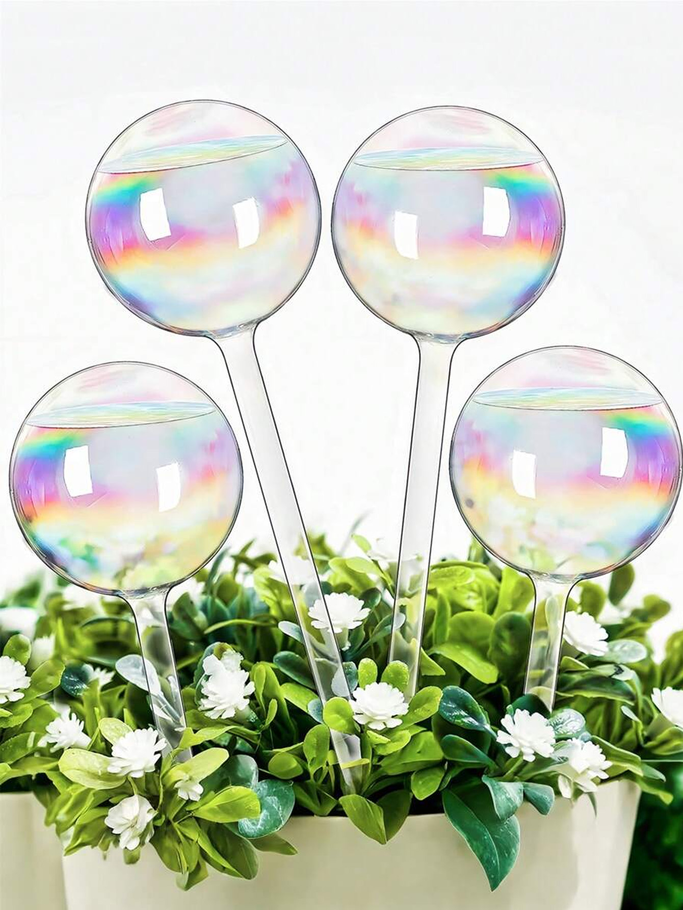 Smart Garden Sprinkler System - 1/2/4pcs Rainbow Gradient Automatic Watering Sprinkler,