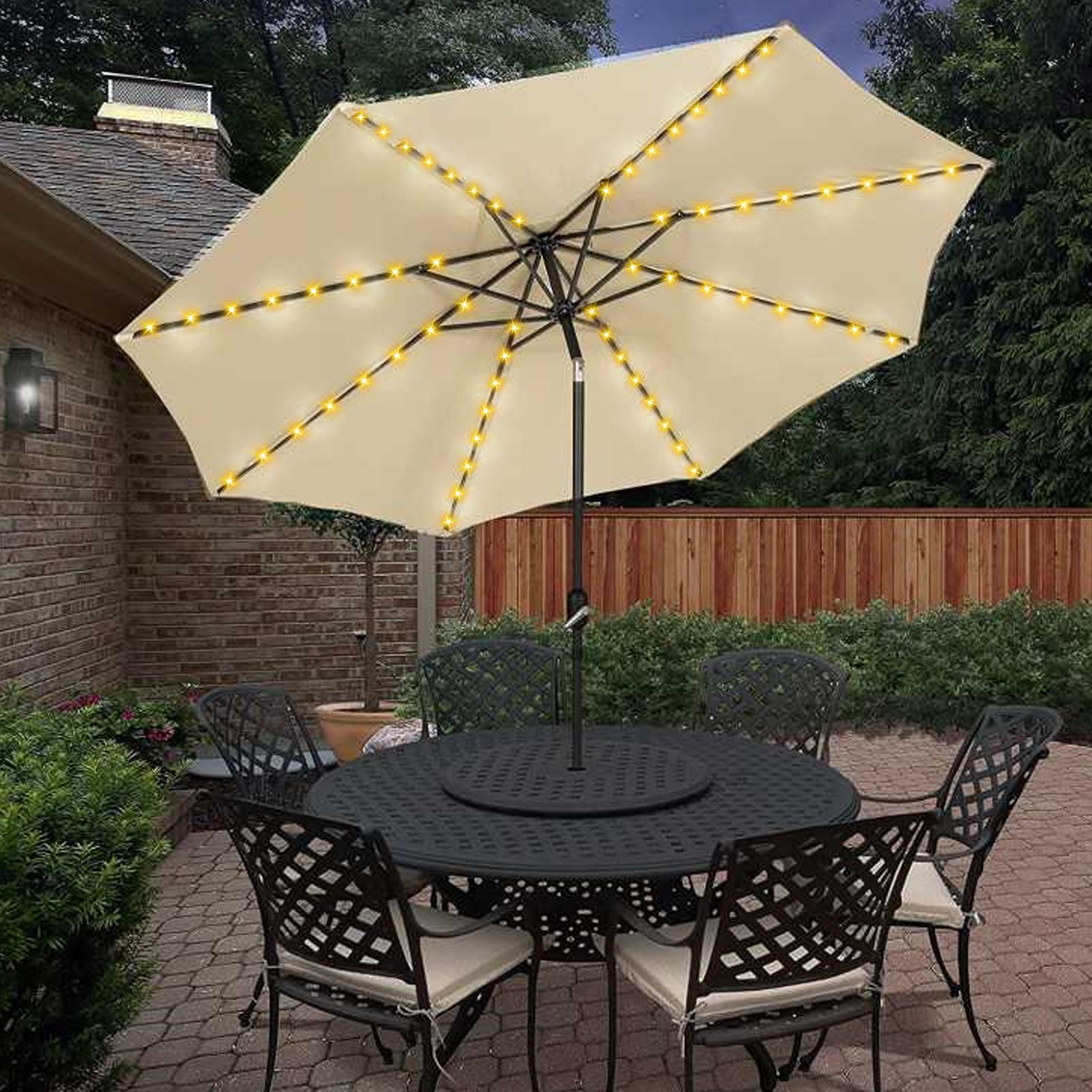 Smart Garden Umbrella - Garden LED Umbrella String Light With