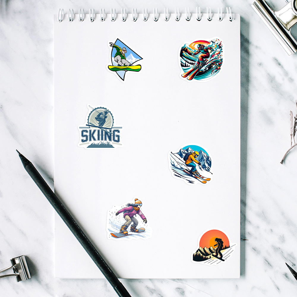 DIY Cool Winter Ski Stickers W - Garden Journal Planner review and price