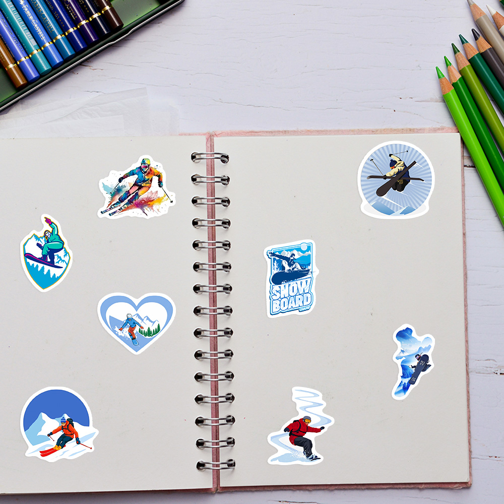 DIY Cool Winter Ski Stickers W - Garden Journal Planner review and price