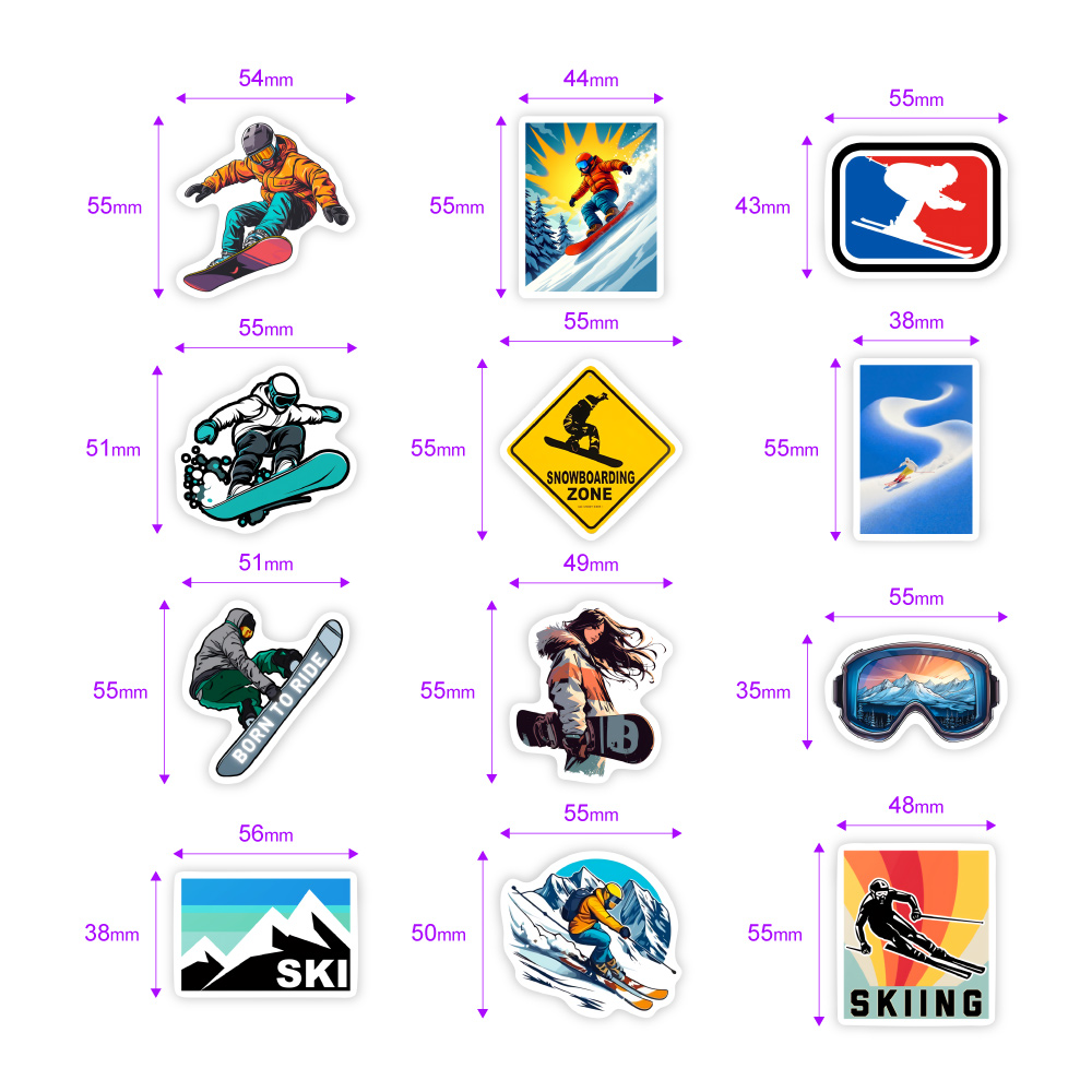 DIY Cool Winter Ski Stickers W - Garden Journal Planner review and price