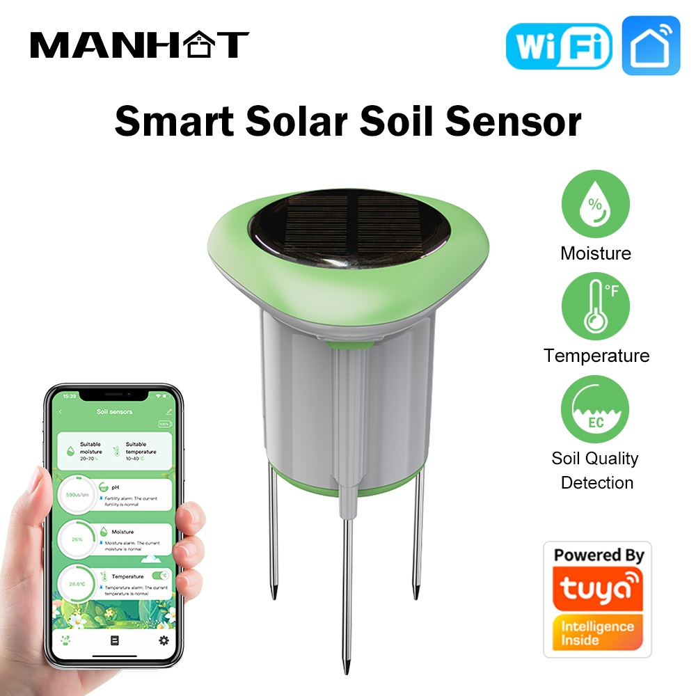 MANHOT WiFi Smart Solar Soil S - Smart Soil Sensor review and price