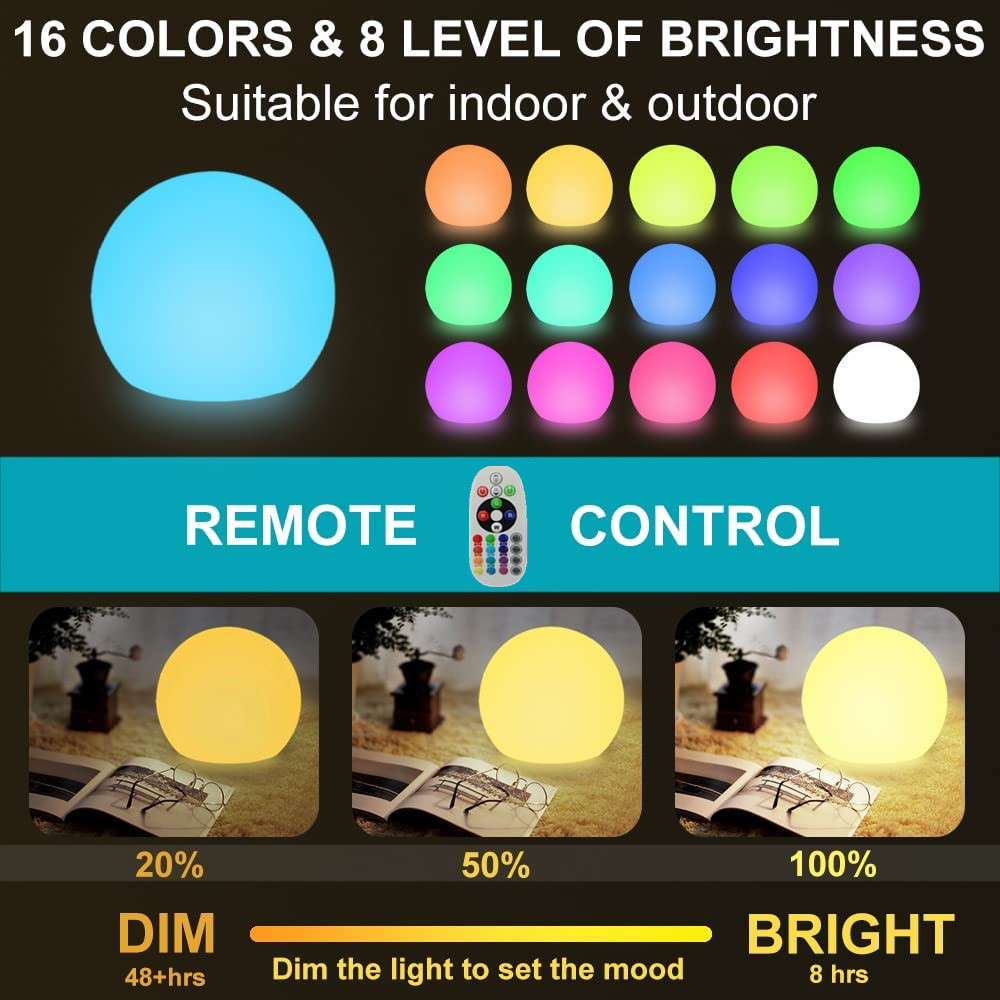 Rechargeable LED Glowing Ball  - Smart Garden Lamp review and price