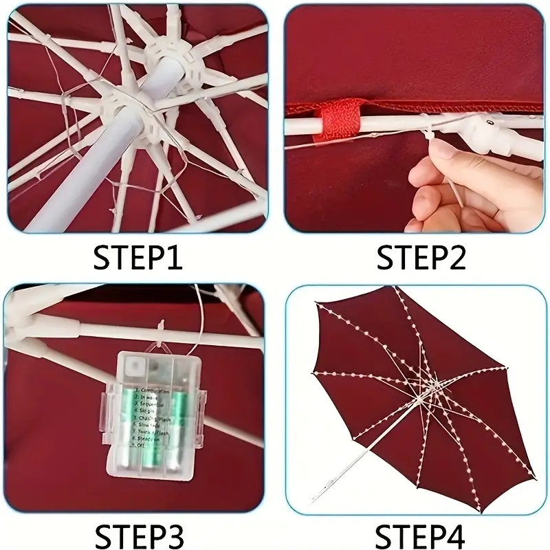 104 LED Umbrella Lights Outdoo - Smart Garden Umbrella review and price