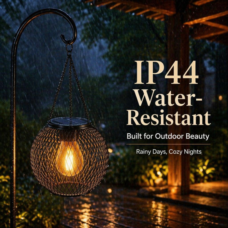 Solar Powered LED Hanging Floo - Smart Garden Lamp review and price