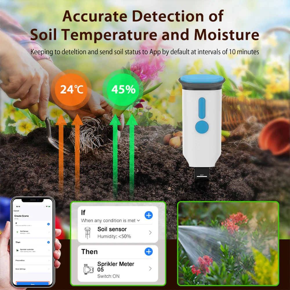 Haozee Tuya Smart WiFi Soil Mo - Smart Soil Sensor review and price