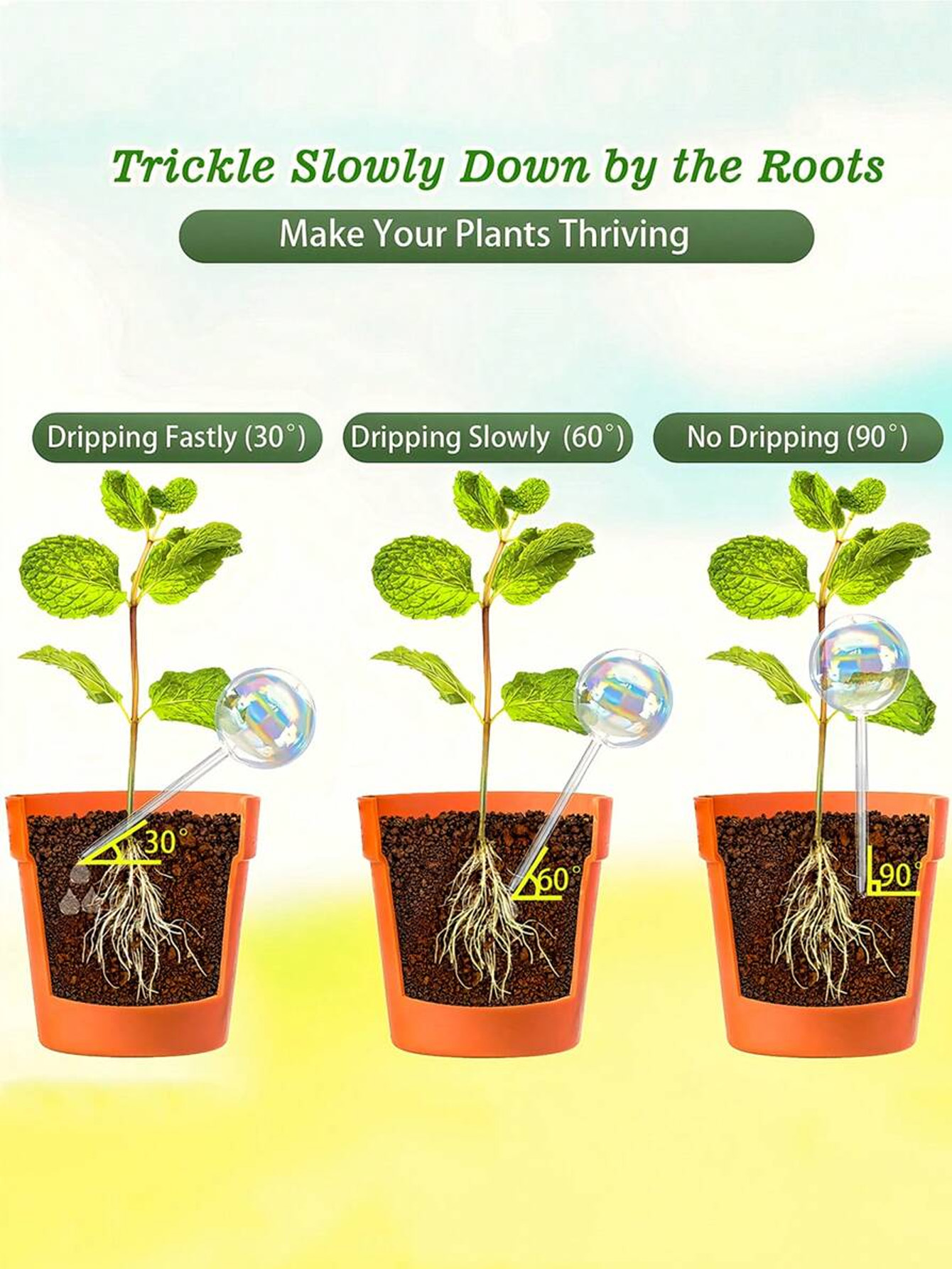 1/2/4pcs Rainbow Gradient Auto - Smart Garden Sprinkler System review and price