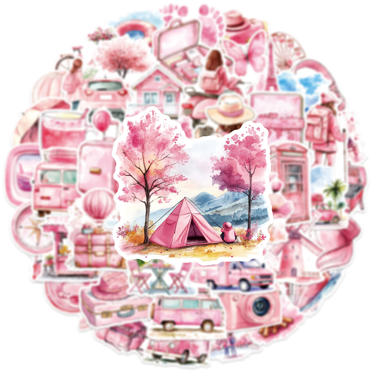 50-100 PCS Pink Watercolor Out - Garden Journal Planner review and price
