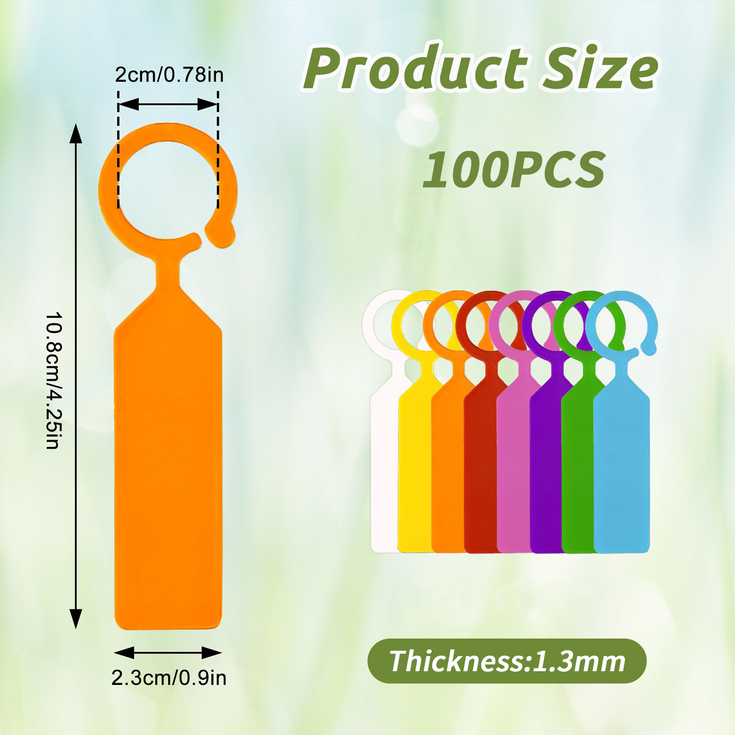 100PCS 10.7x2.3CM Plastic Gard - Garden Journal Planner review and price