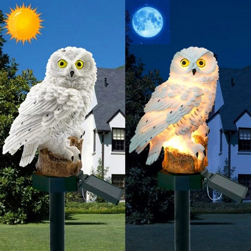 Solar Owl Statue Garden Light  - Smart Garden Lamp review and price