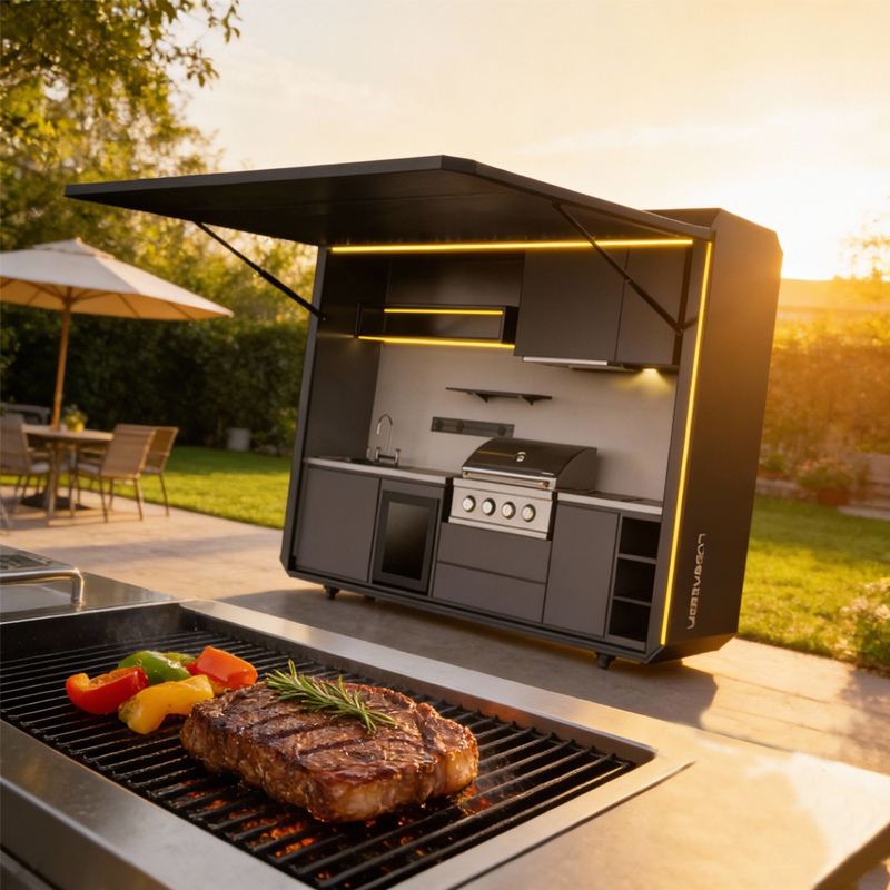 Outdoor folding kitchen integr - Smart Garden Mirrors review and price