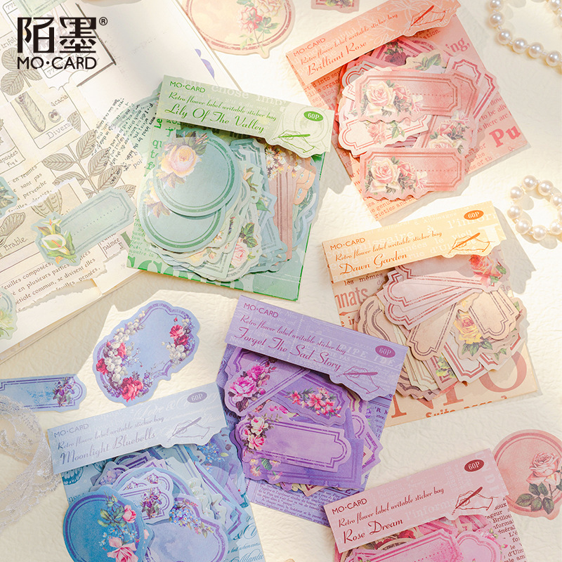 60pcs Kawaii Stationery Sticke - Garden Journal Planner review and price